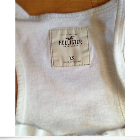 Hollister Girls White Tank Top Size XS w/ Ruffles - Picture 6 of 8